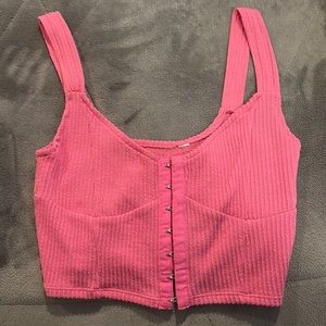 pacsun pink corset